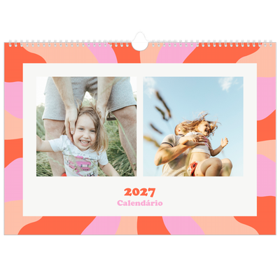 Calendário A3 Horizontal — Jogar com o padrão [capa]