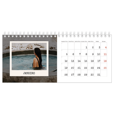 Calendários de mesa — A edição de retrato [Janeiro]