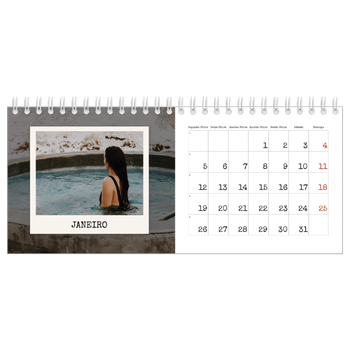 Calendário de Fotografias de Mesa — A edição de retrato