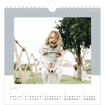 Calendário fotográfico quadrado — Molduras de terra