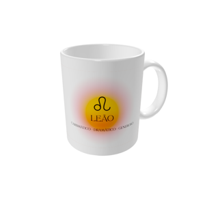 Canecas personalizadas — Degradê de astrologia - Leão