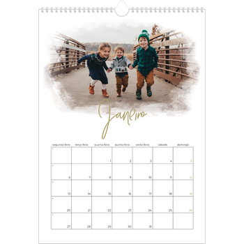 Calendário fotográfico A3 — Efeitos fotográficos