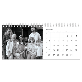 Calendário de Fotografias de Mesa — Foco