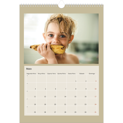 Calendário A3 — Cores da terra [capa]