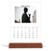 Calendário de mesa com suporte em madeira - vertical  — O meu diário de viagem [Janeiro]
