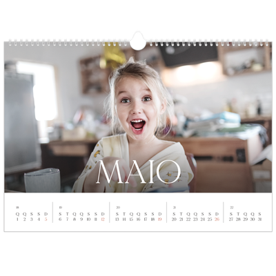 Calendário A3 Horizontal — Doze meses grandes [capa]