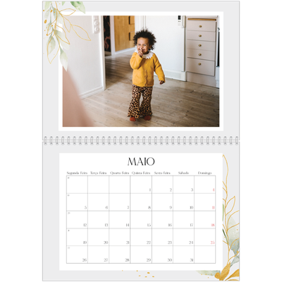 Calendário A4 duplo — Salpicos florais [capa]