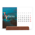 Calendário de mesa com suporte em madeira - horizontal  — Escapadinha infinita [Fevereiro]