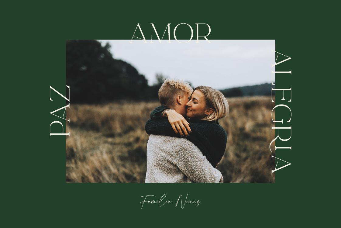 Cartões — Paz, amor, alegria