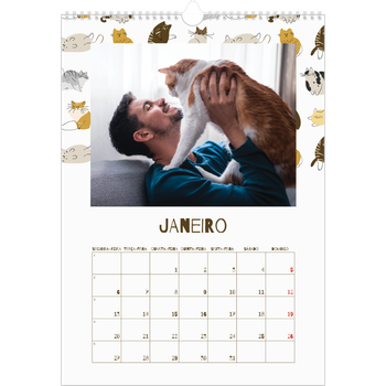 Calendário fotográfico A3 — Gatinho brincalhão