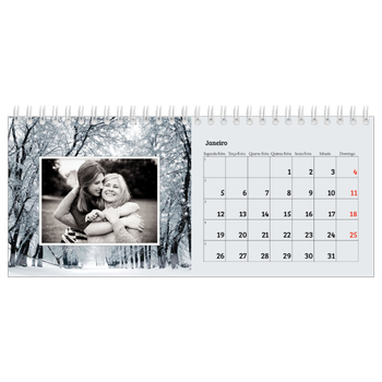 Calendário de Fotografias de Mesa — Quatro estações