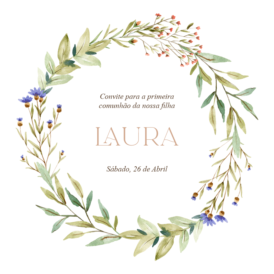 Convites — Flores silvestres delicadas