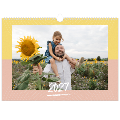 Calendário A3 Horizontal — Cor e padrão [capa]