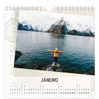 Calendário fotográfico quadrado — Parts unknown