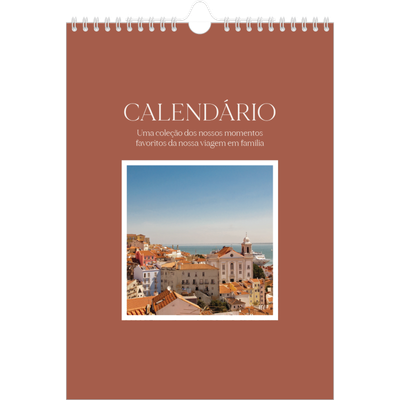 Calendário fotográfico A4 — Cores clássicas [capa]