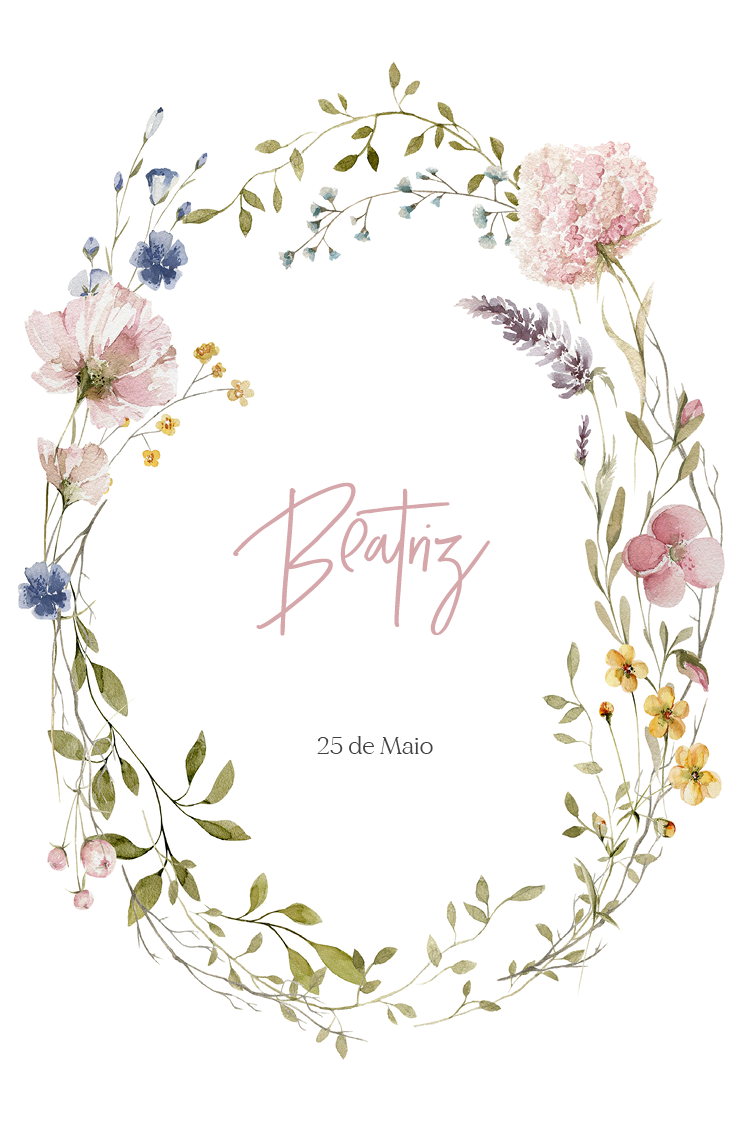 Cartões — Felicidade em flor