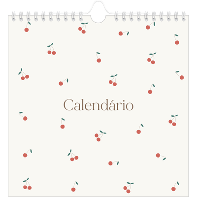 Calendário quadrado — Felicidade de cereja [capa]