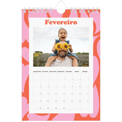 Calendário A5 — Jogar com o padrão [Fevereiro]