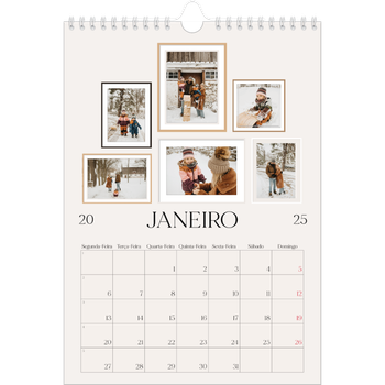 Calendário fotográfico A4 — Galeria de fotografias de parede