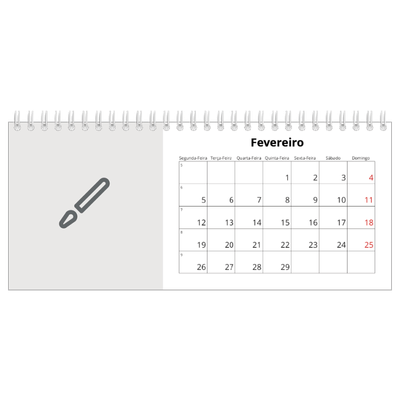Calendários de mesa — Desenhe o seu próprio produto [Fevereiro]