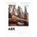 Calendário A5 — White space [Abril]