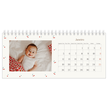 Calendário de Fotografias de Mesa — Felicidade de cereja