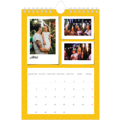 Calendário A5 — Fotografias coloridas [Abril]