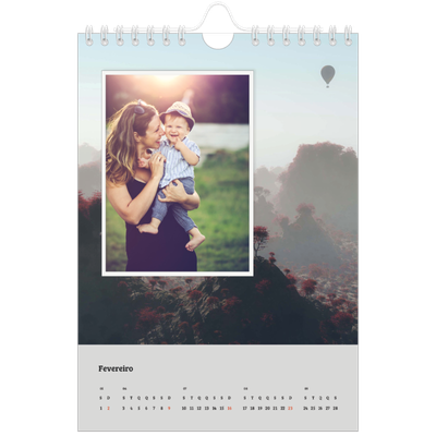 Calendário A5 — Quatro estações [Fevereiro]