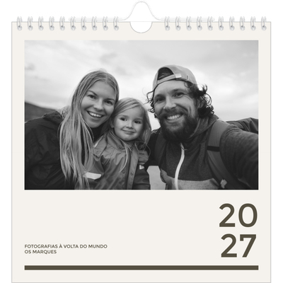 Calendário quadrado — Contemporâneo arrojado [capa]