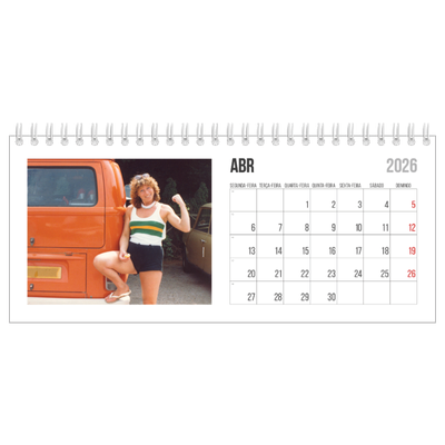 Calendários de mesa — Texto abreviado [Abril]