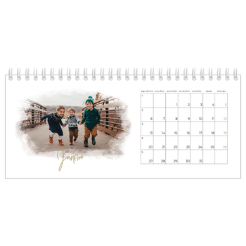 Calendário de Fotografias de Mesa — Efeitos fotográficos