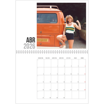 Calendário A4 duplo — Texto abreviado [Abril]
