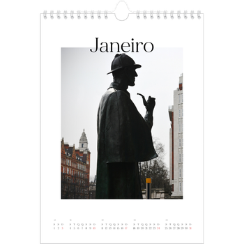 Calendário fotográfico A4 — O meu diário de viagem
