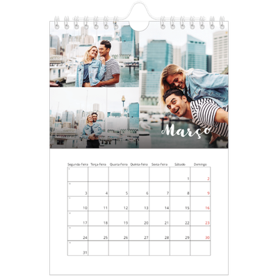 Calendário A5 — Script simples [Março]