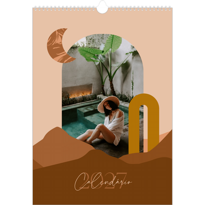 Calendário A3 — Montanhas neutras [capa]