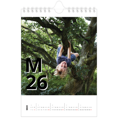 Calendário A5 — Estilo de carta [capa]
