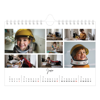 Calendário de Fotografias A5 Paisagem — Arranjos fotográficos
