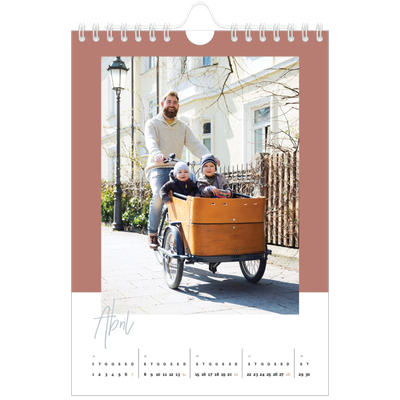 Calendário A5 — Molduras de terra [Abril]