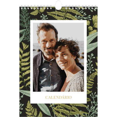 Calendário fotográfico A4 — Papéis de parede florais [capa]