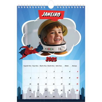 Calendário fotográfico A4 — Banda desenhada