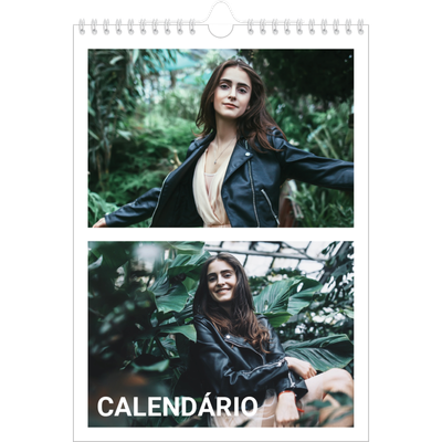 Calendário fotográfico A4 — Mês grande [capa]