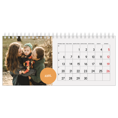 Calendários de mesa — Autocolante de fotografia [Abril]