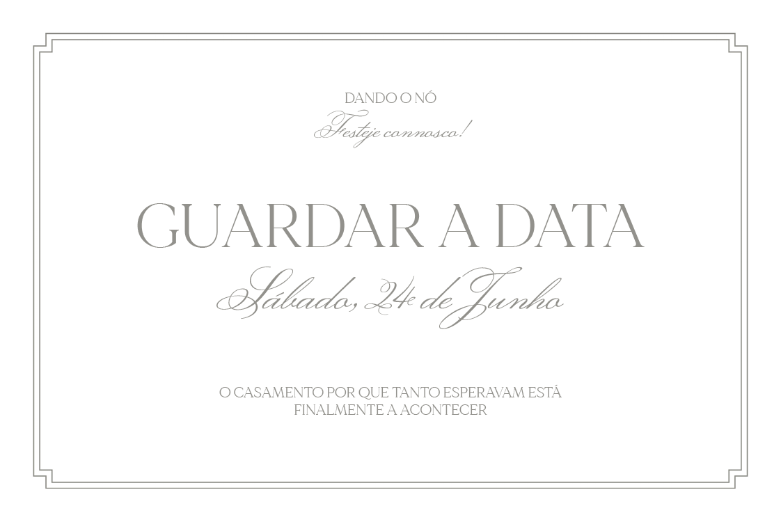 Save the date — Tipografia bonita