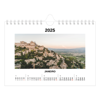 Calendário de Fotografias A5 Paisagem — Fotografia simples