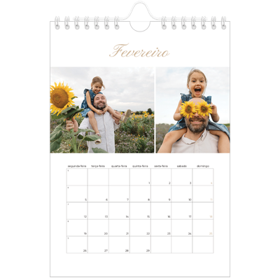 Calendário A5 — Caixas de tiras fotográficas [Fevereiro]