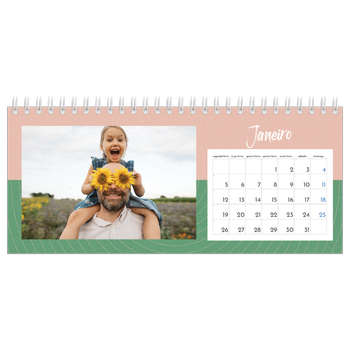 Calendário de Fotografias de Mesa — Cor e padrão