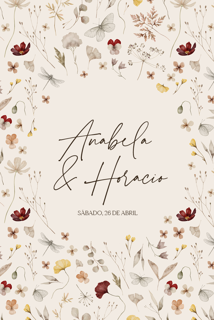Convites — Núpcias naturais