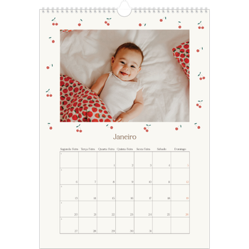 Calendário A5 — Felicidade de cereja