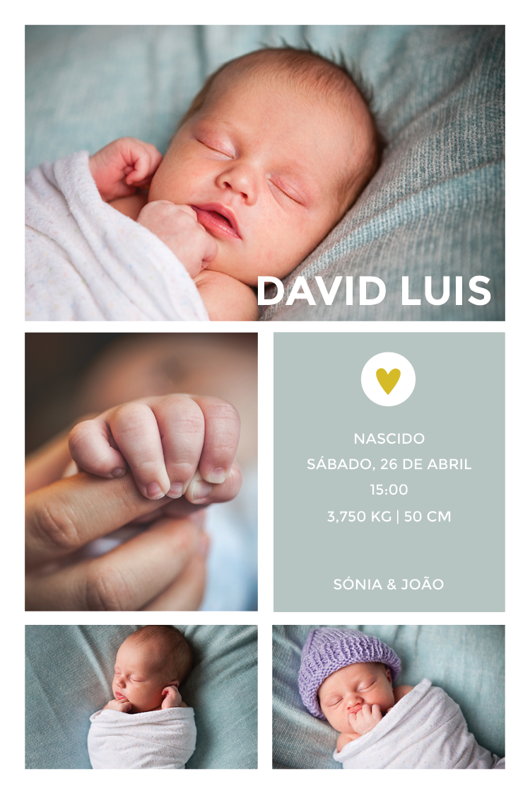 Convites — Coraçãozinho dourado