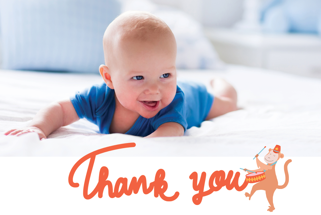 Cartões de agradecimento — Animais brincalhões